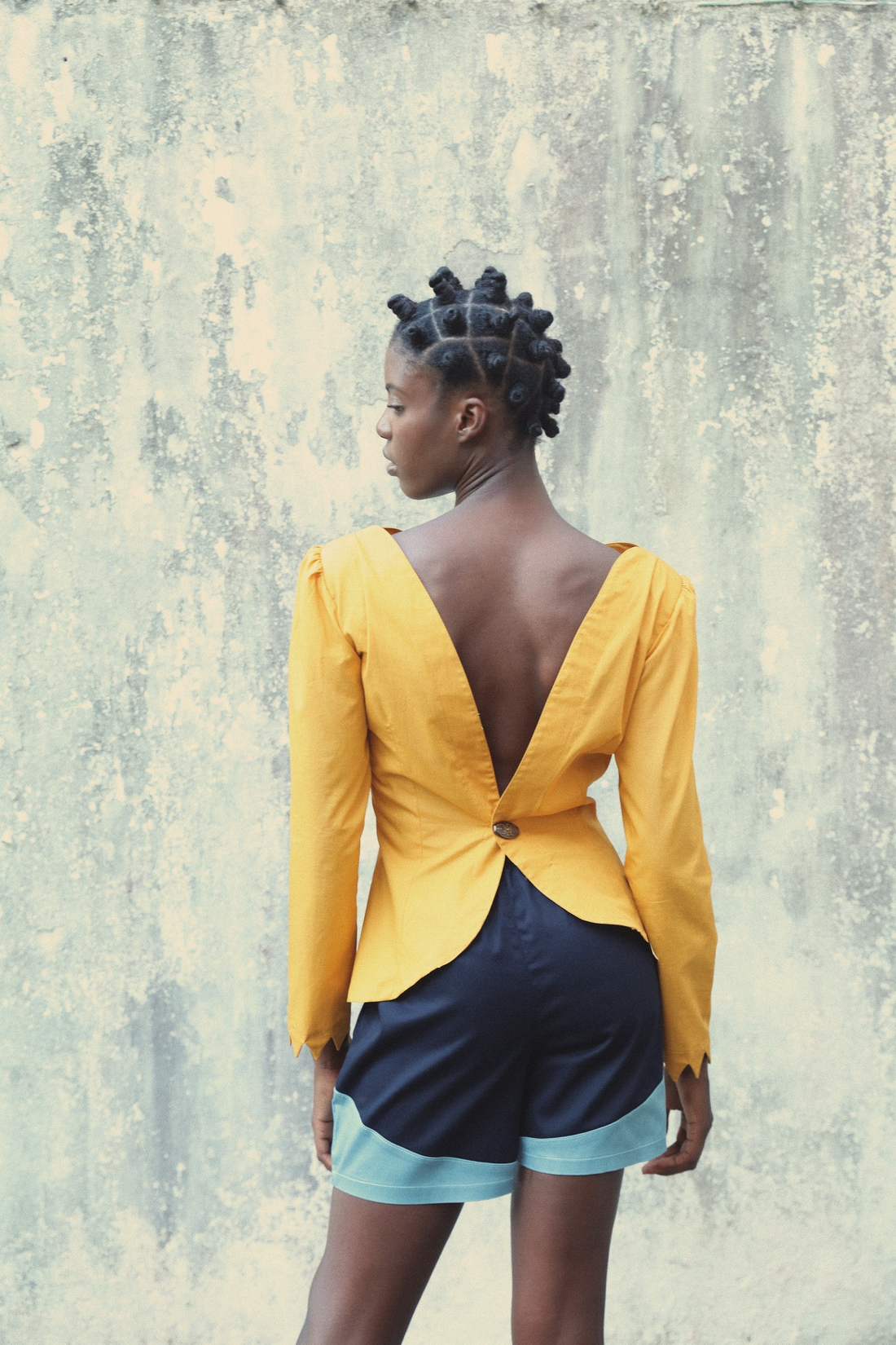 SHOULDER PAD BLOUSE